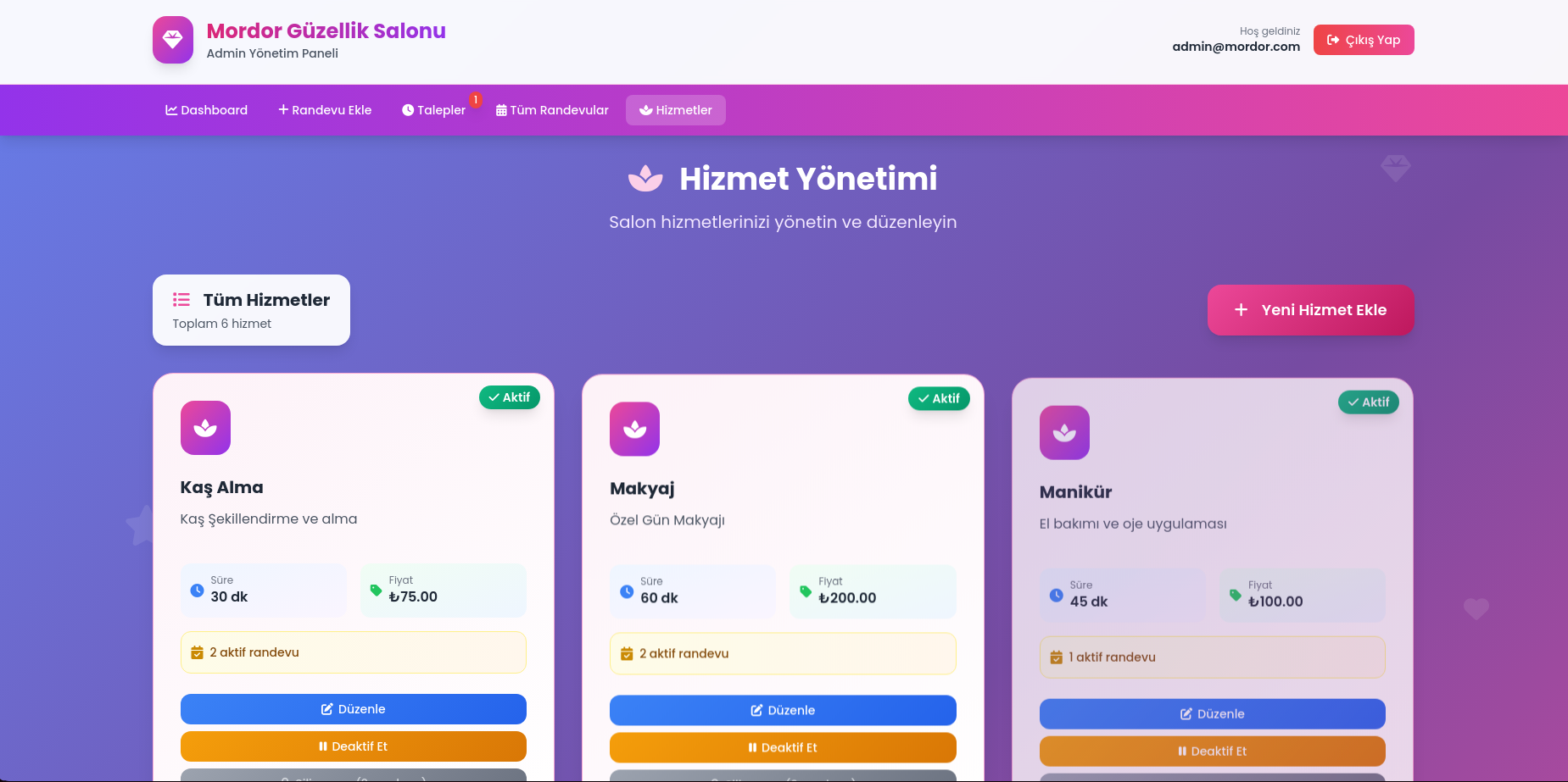Randevu Sistemi
